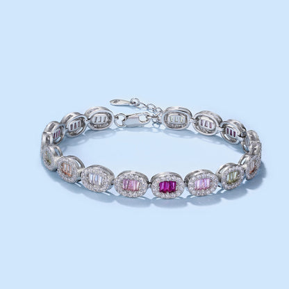 [Vivid Aurora]Exquisite Ornate Emerald Cut Daily Bracelet